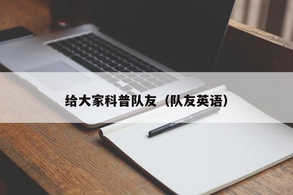 给大家科普队友（队友英语）