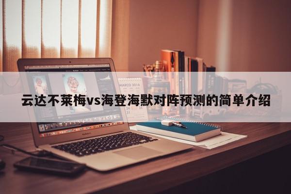 云达不莱梅vs海登海默对阵预测的简单介绍